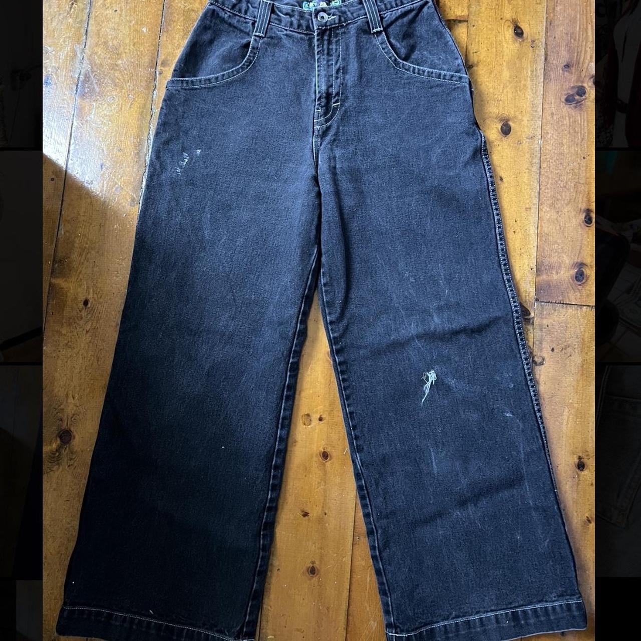 Black JNCO jeans would fit a size 6/8 or M Really... - Depop