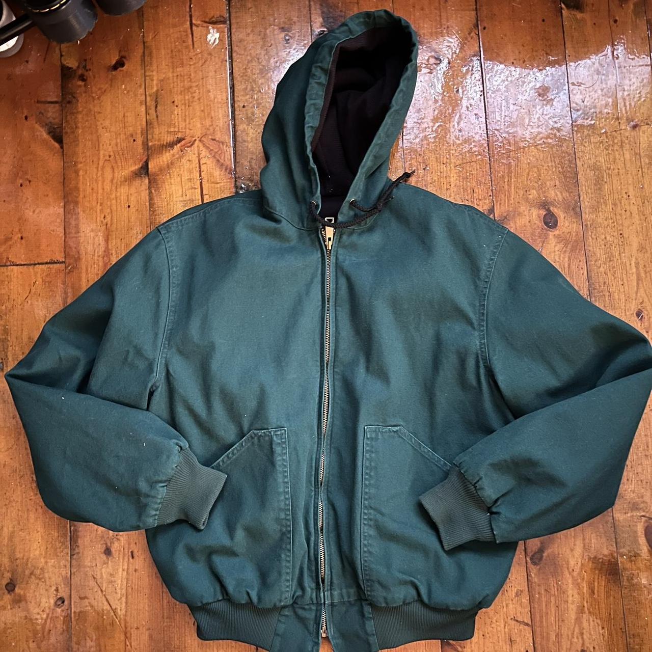 Vintage perfect green carhartt lookalike winter... - Depop