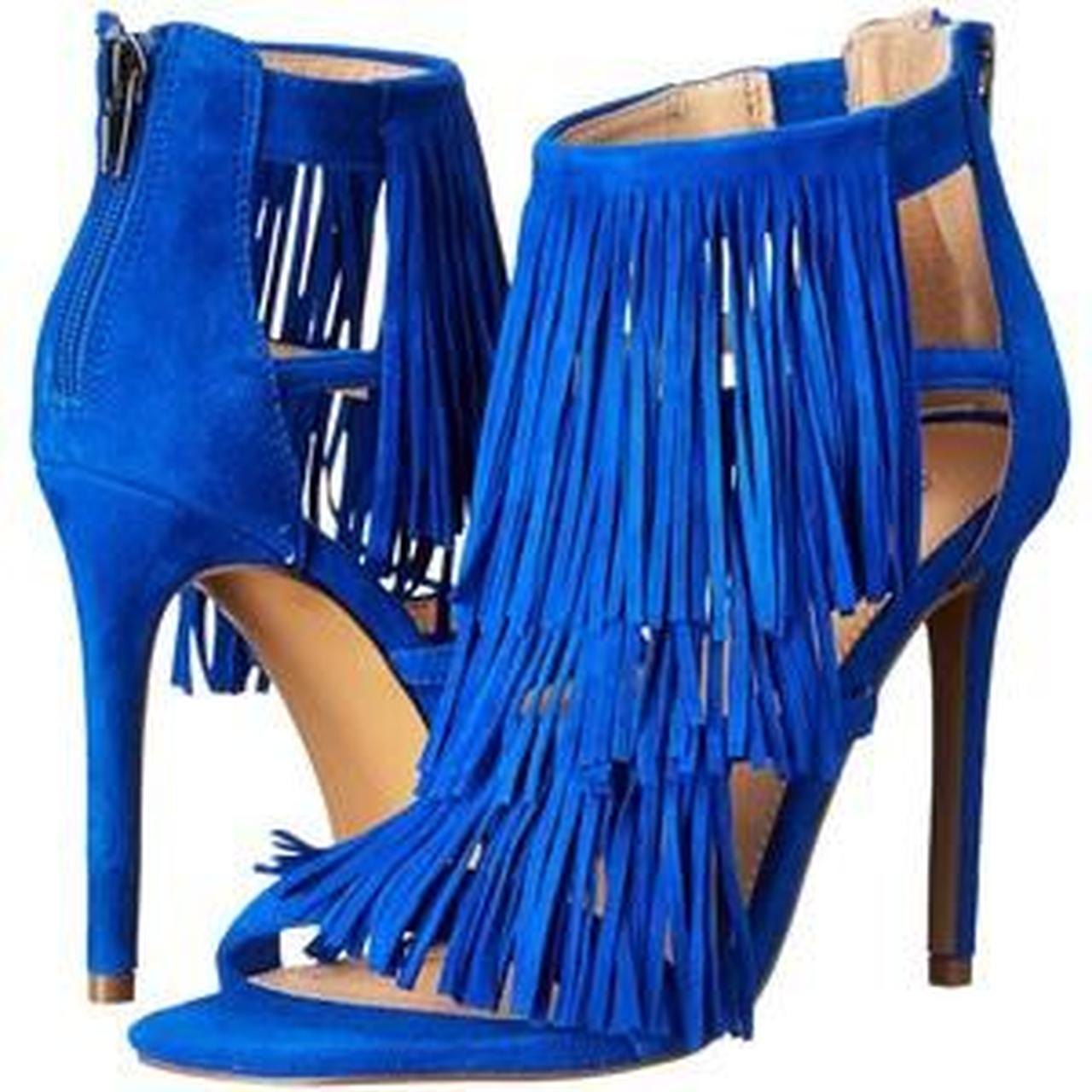 Steve madden blue suede on sale sandals