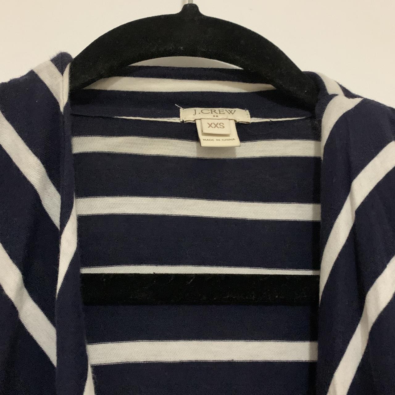 J.Crew Always Cardigan in Stripe long sleeve open