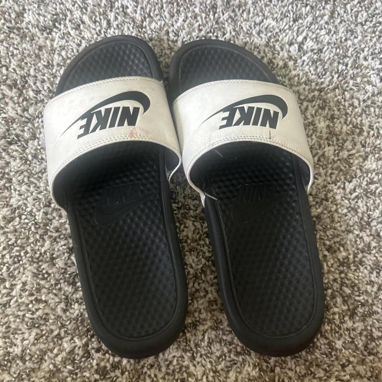 Mens white nike sandals best sale