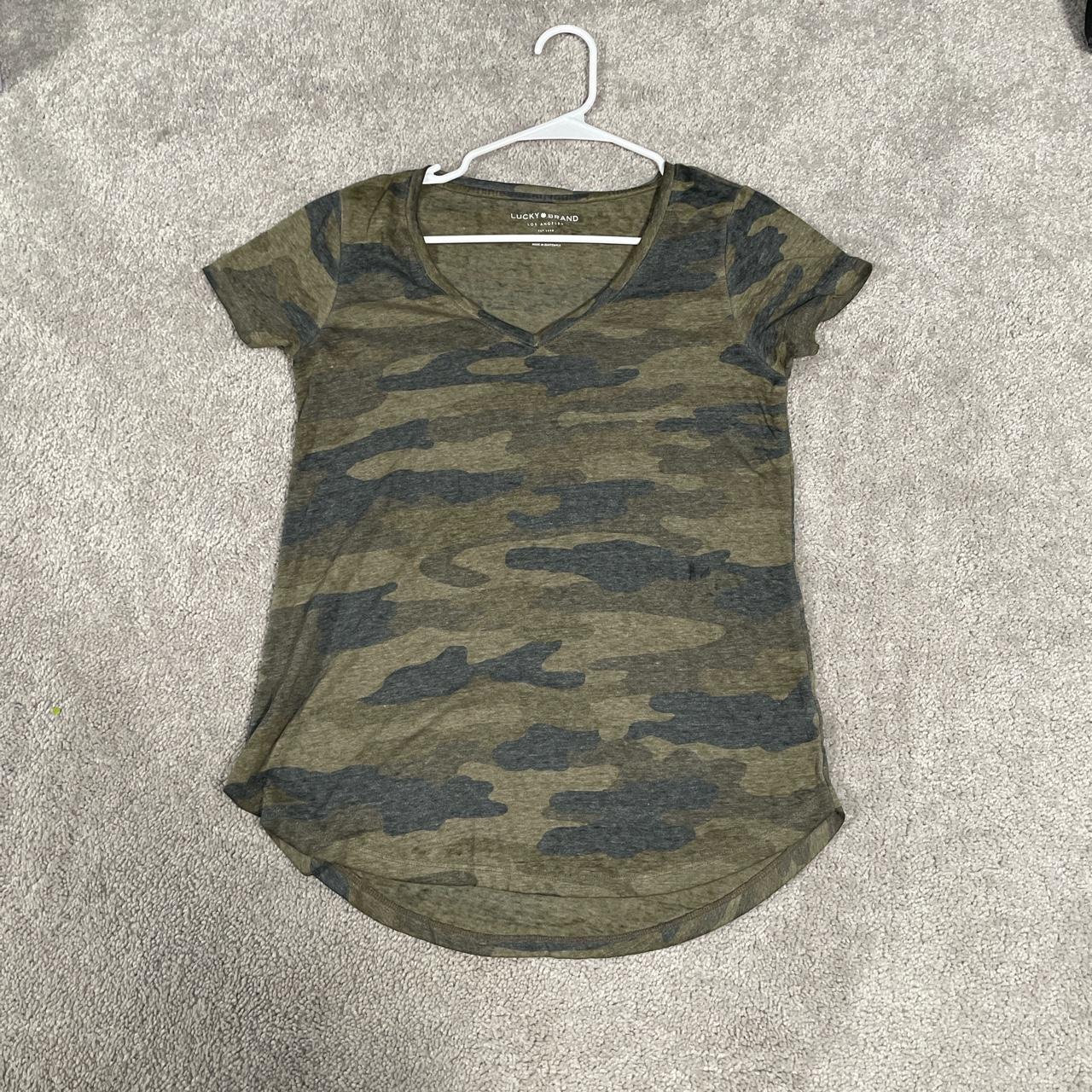 Lucky brand hot sale camo shirt