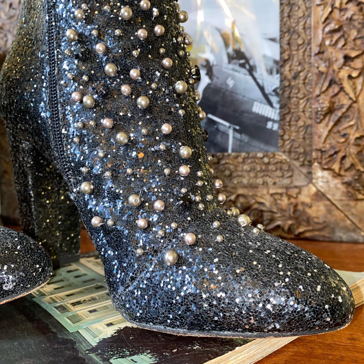 Jessica Simpson Starlight glitter and Pearl boots