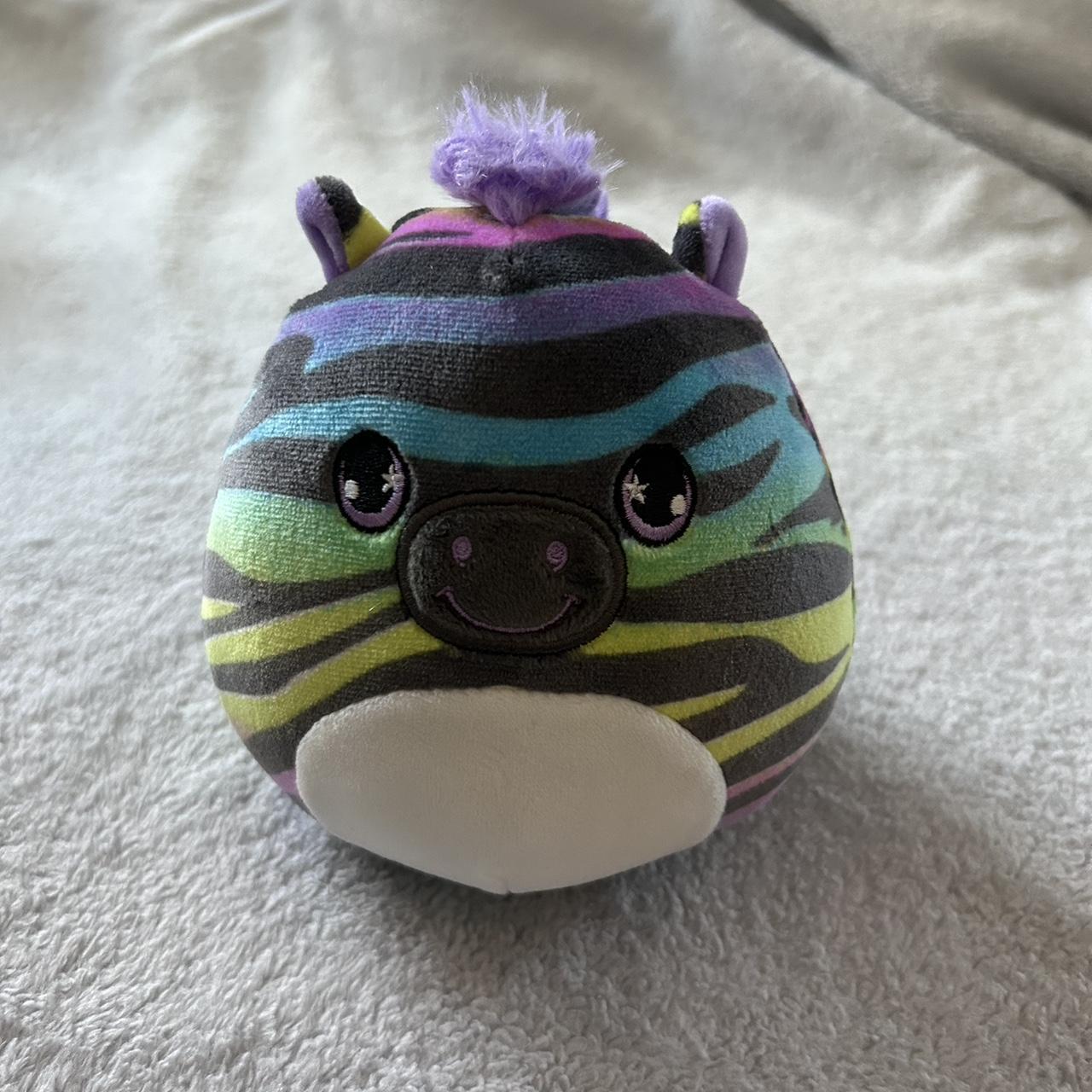 rainbow zebra squishmallow - Depop