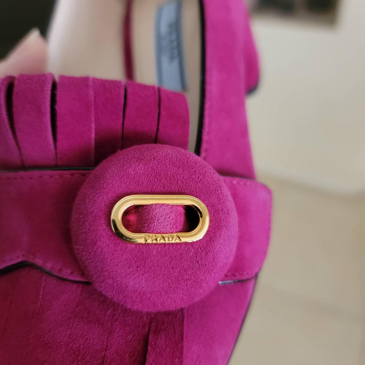 Prada Women's Pink Loafers | Depop