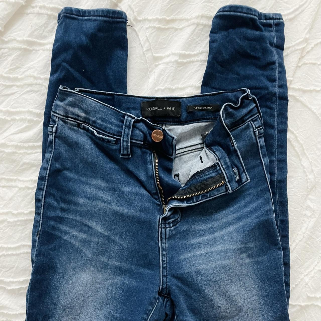 KENDALL + KYLIE Women's Blue Jeans | Depop