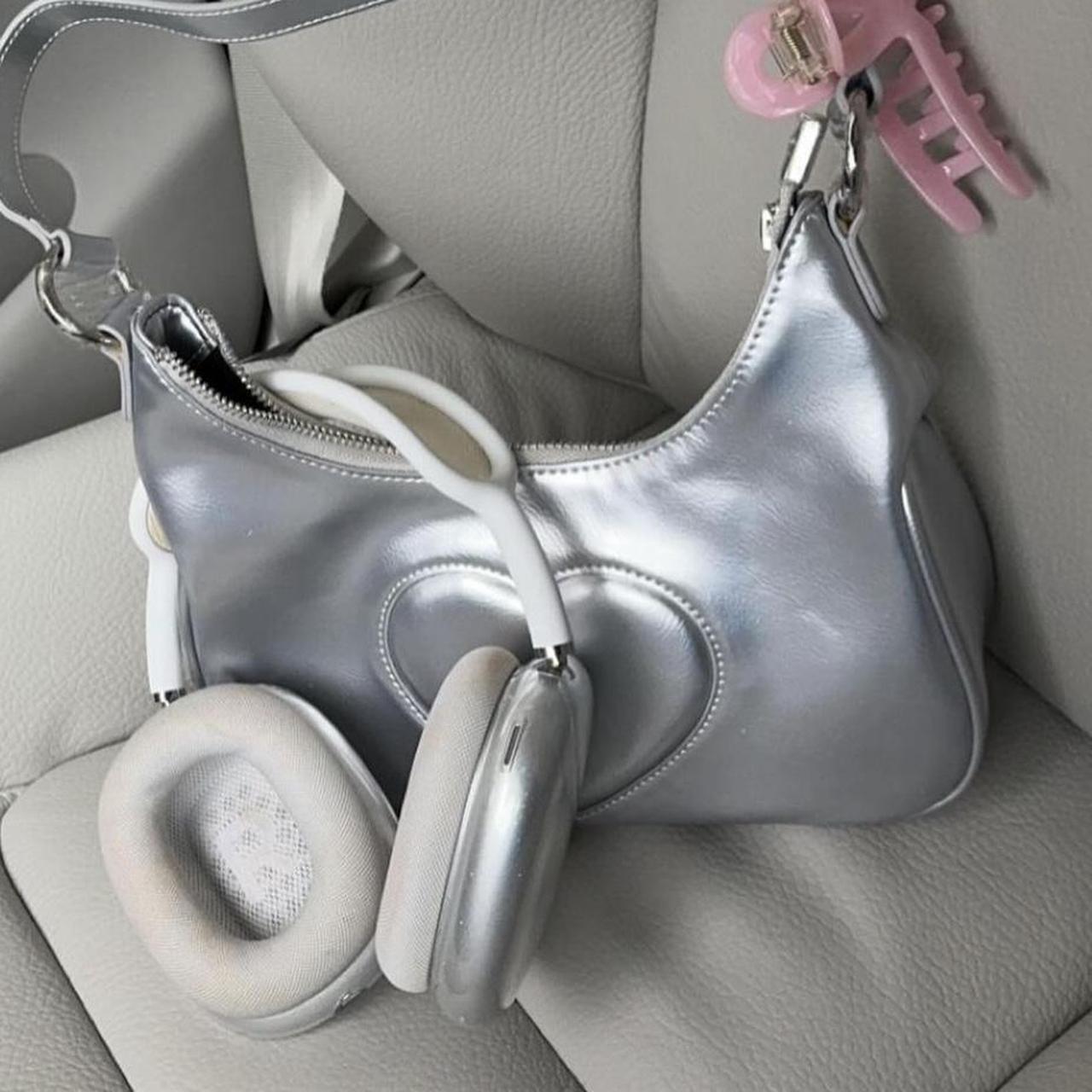 My Mum Made it Silver Heart Shoulder Bag I'm okay | Depop