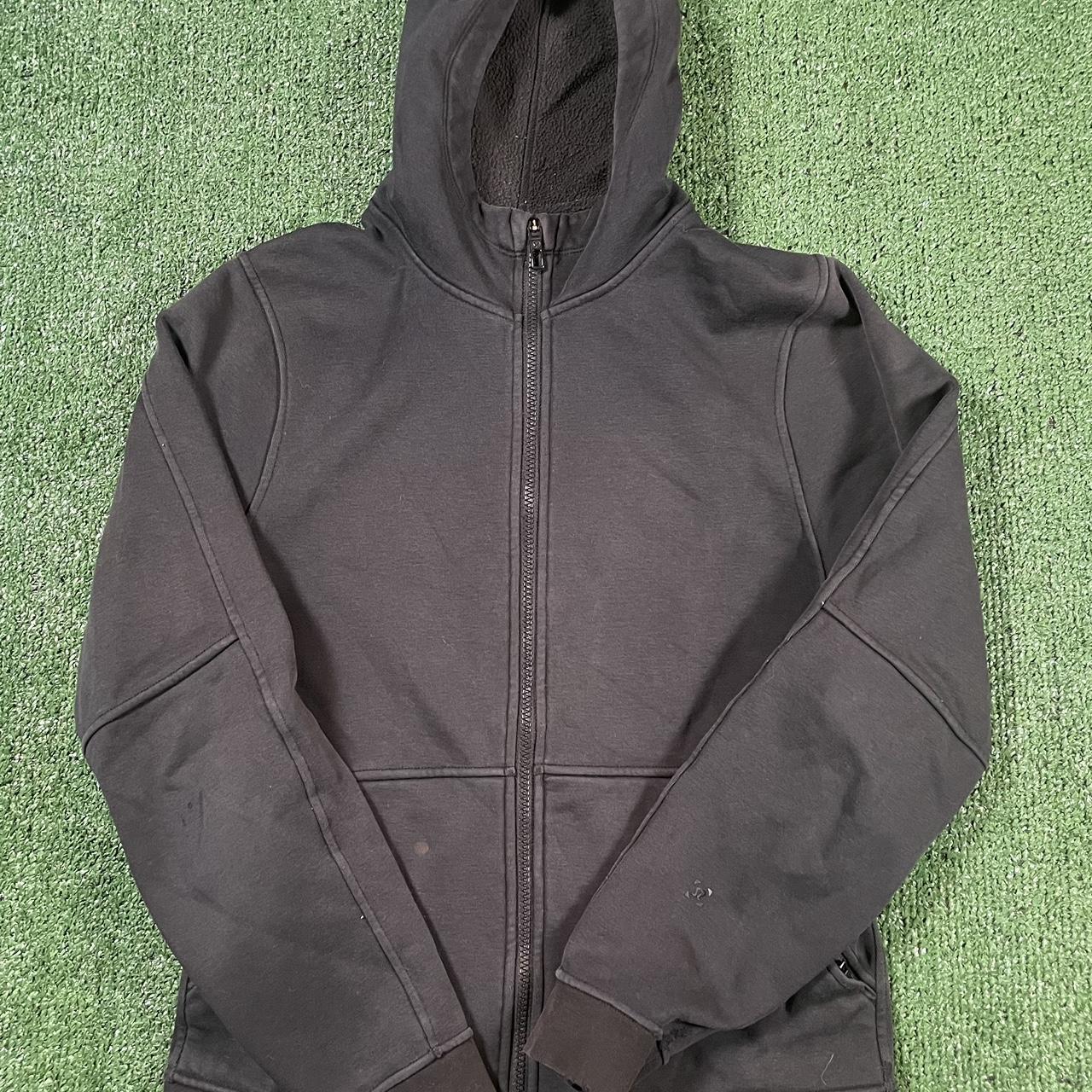 LULULEMON size small zip up hoodie. Small stain on... - Depop