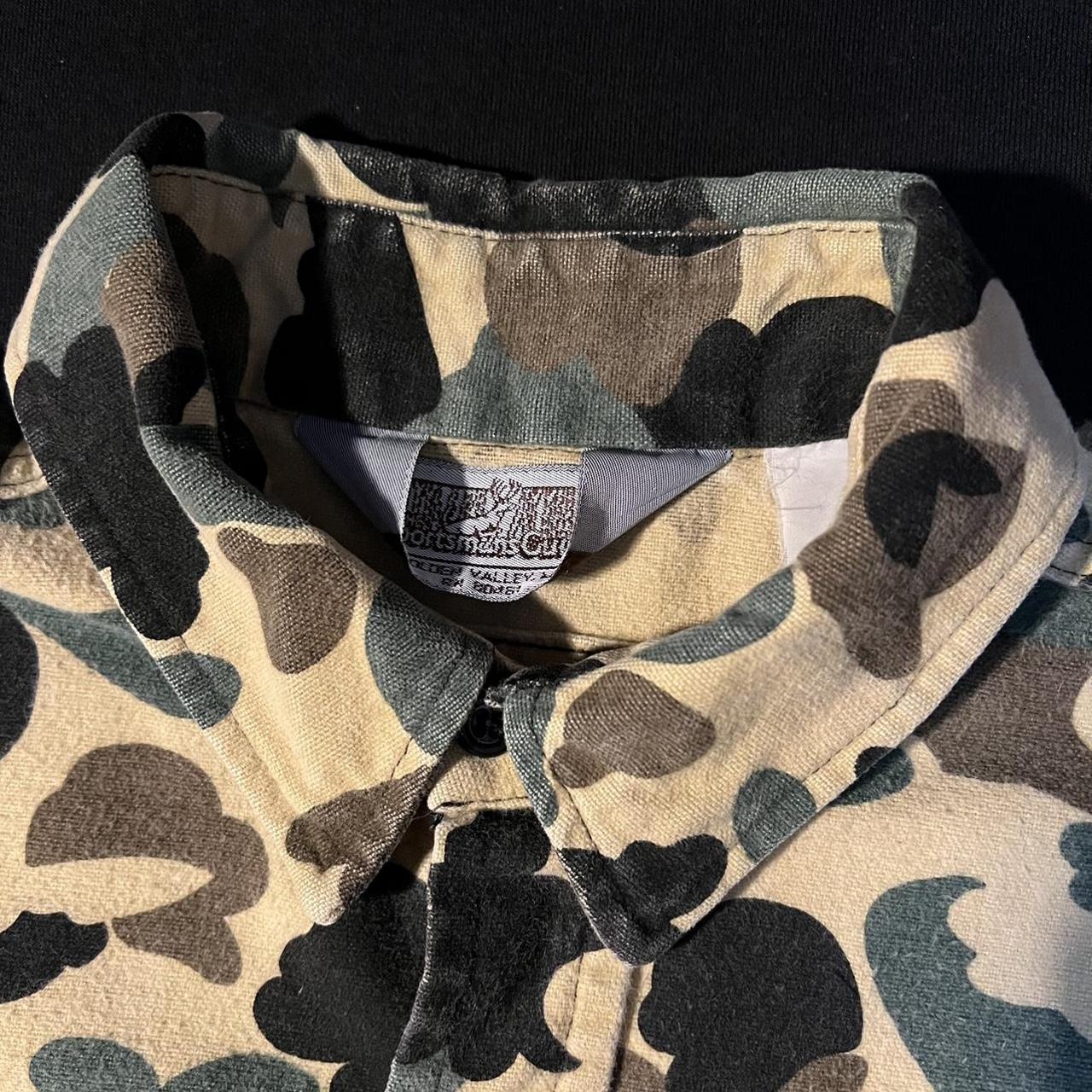 Item: Vintage Sportsmans Guide Camo Button... - Depop