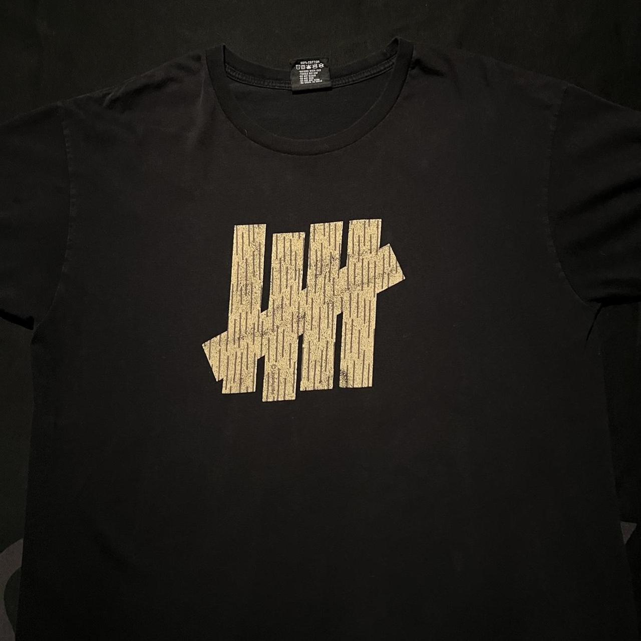 Undefeated Men's Black and Cream T-shirt