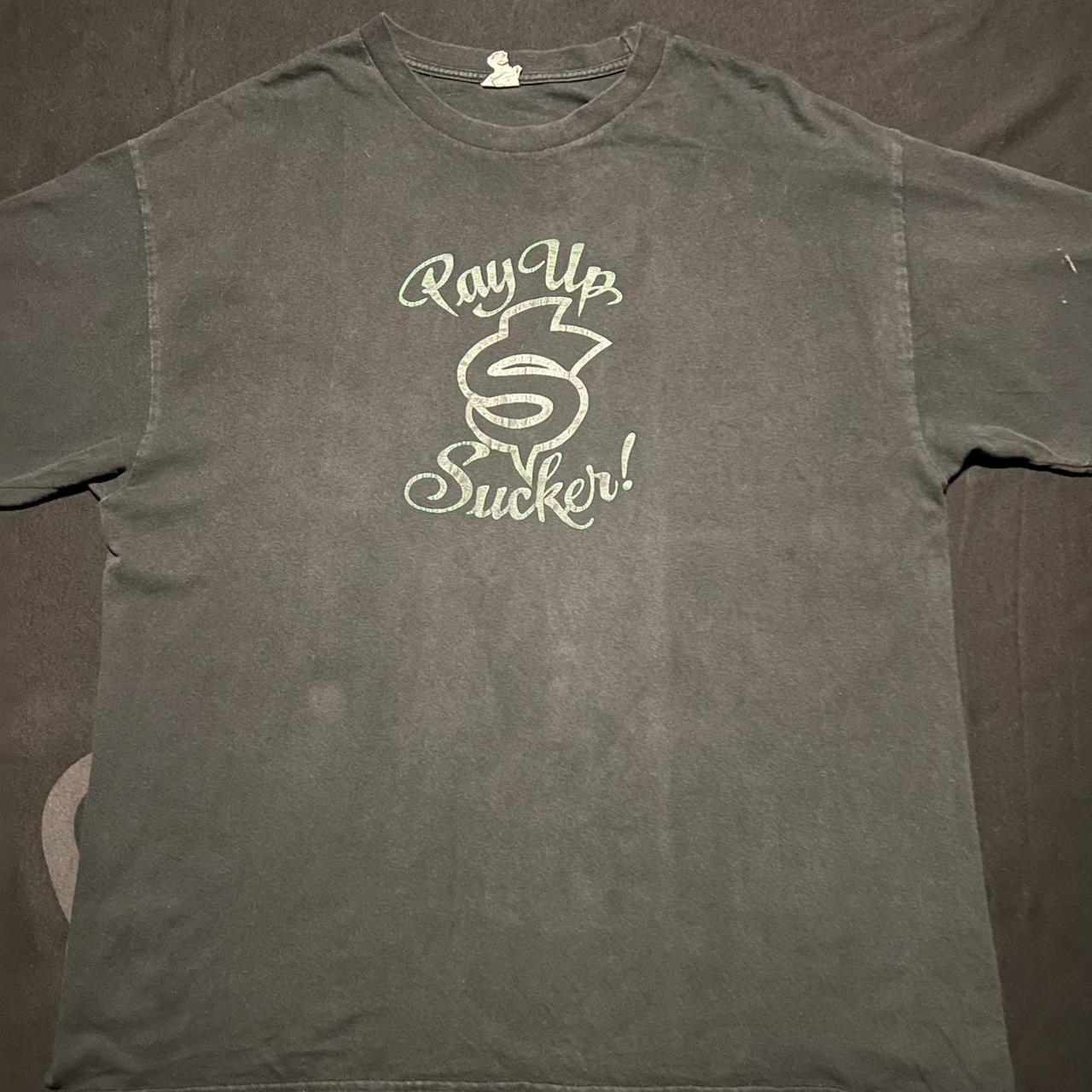 Item: Pay Up Sucker Reflective Tee... - Depop