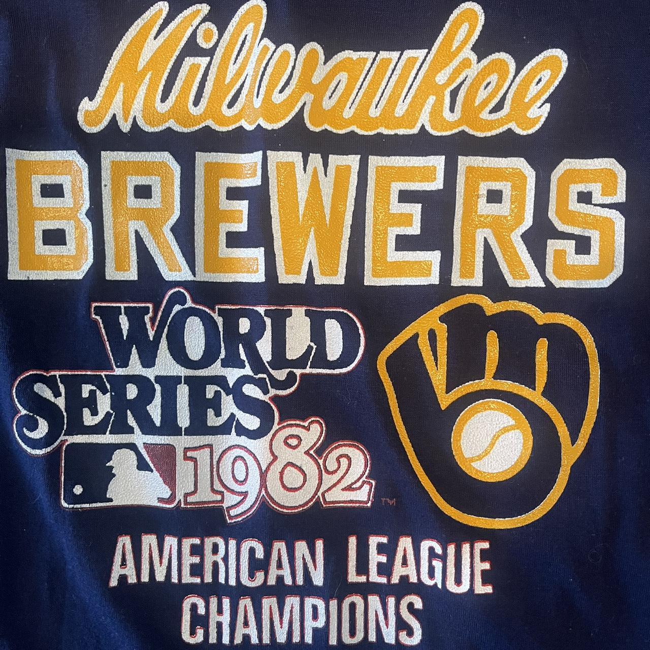 Vintage 80s MLB Milwaukee Brewers Promotional - Depop