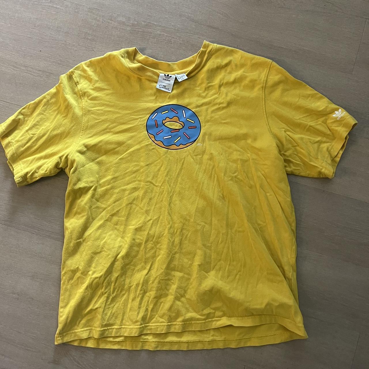 Y2k The Simpsons movie promo donut shirt on an... - Depop