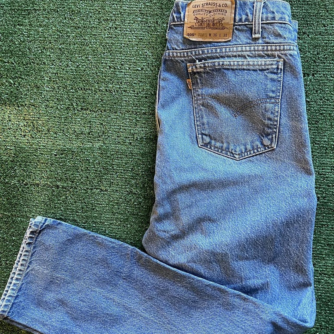 Vintage Orange Tag Levi Strauss Jeans. Size... - Depop