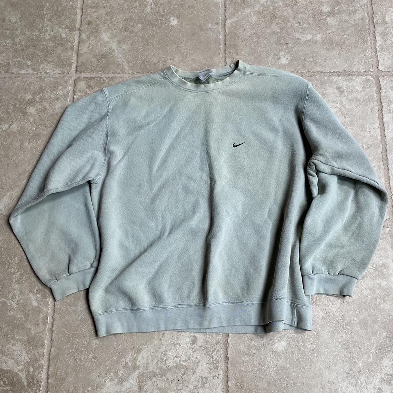 Rare 90's Vintage “Sage Green” Off Center Swoosh - Depop