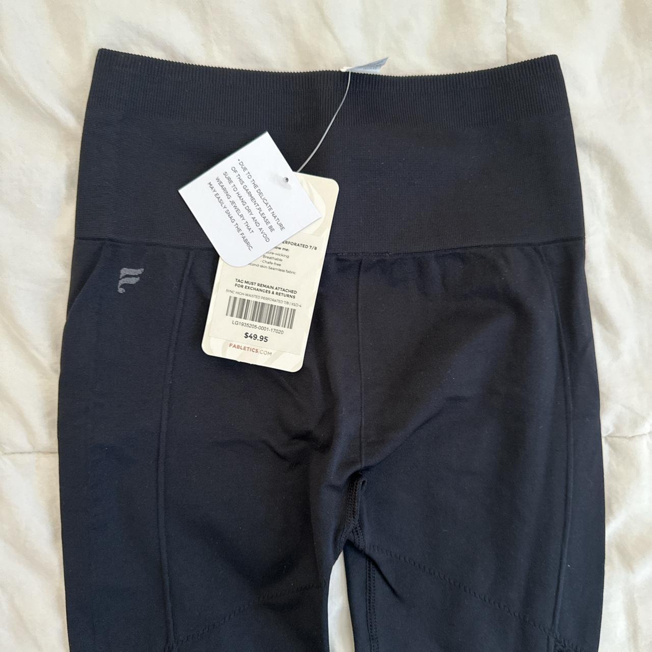 black fabletics leggings size XS brand new with tags - Depop