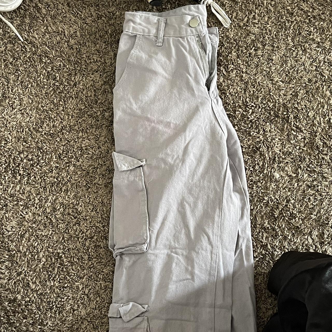 Grey cargo pants, picture isn't the best but they... - Depop