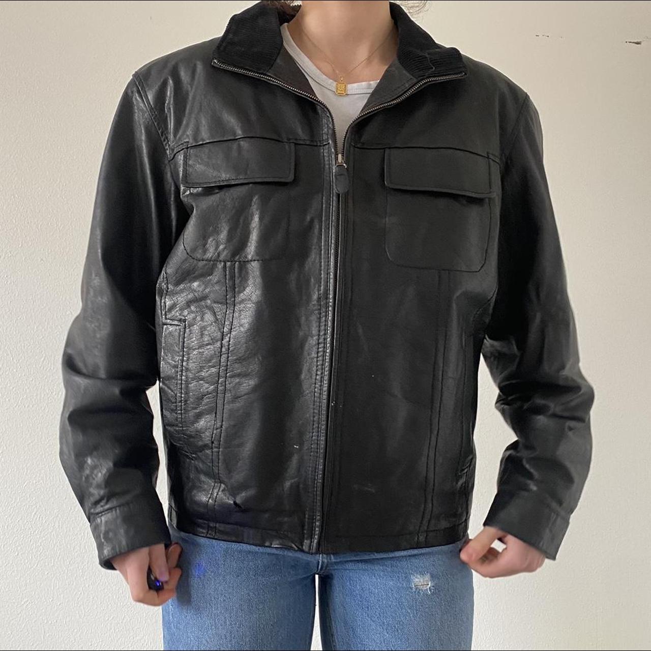 St john's bay hot sale leather coat