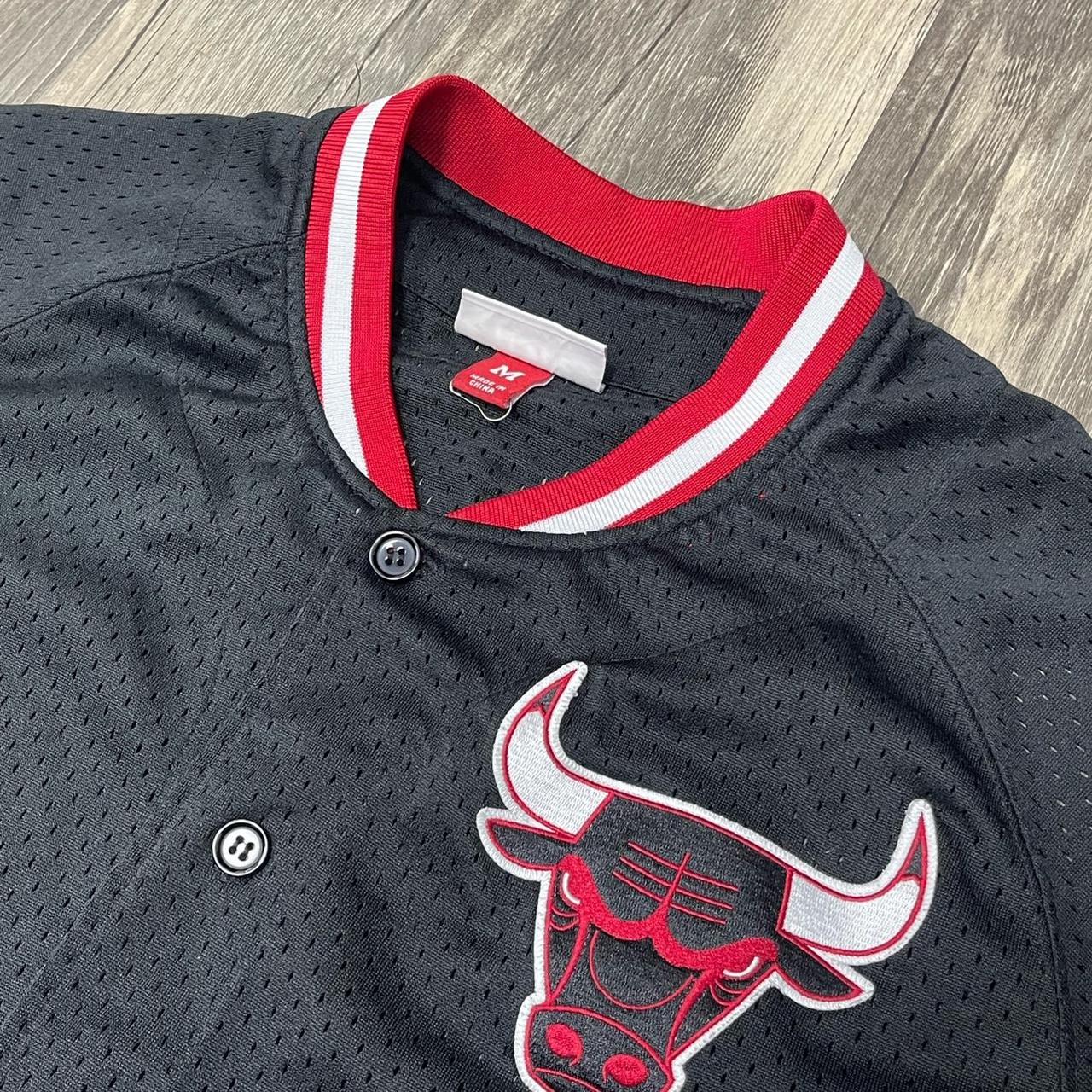 Chicago Bulls NBA Mitchell & Ness Black Red - Depop