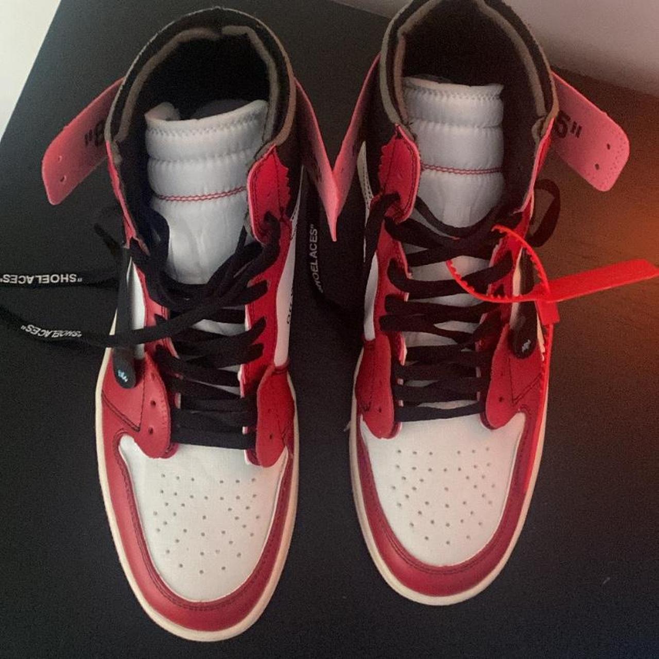 Off-White x Air Jordan 1 Chicago no extra laces only... - Depop