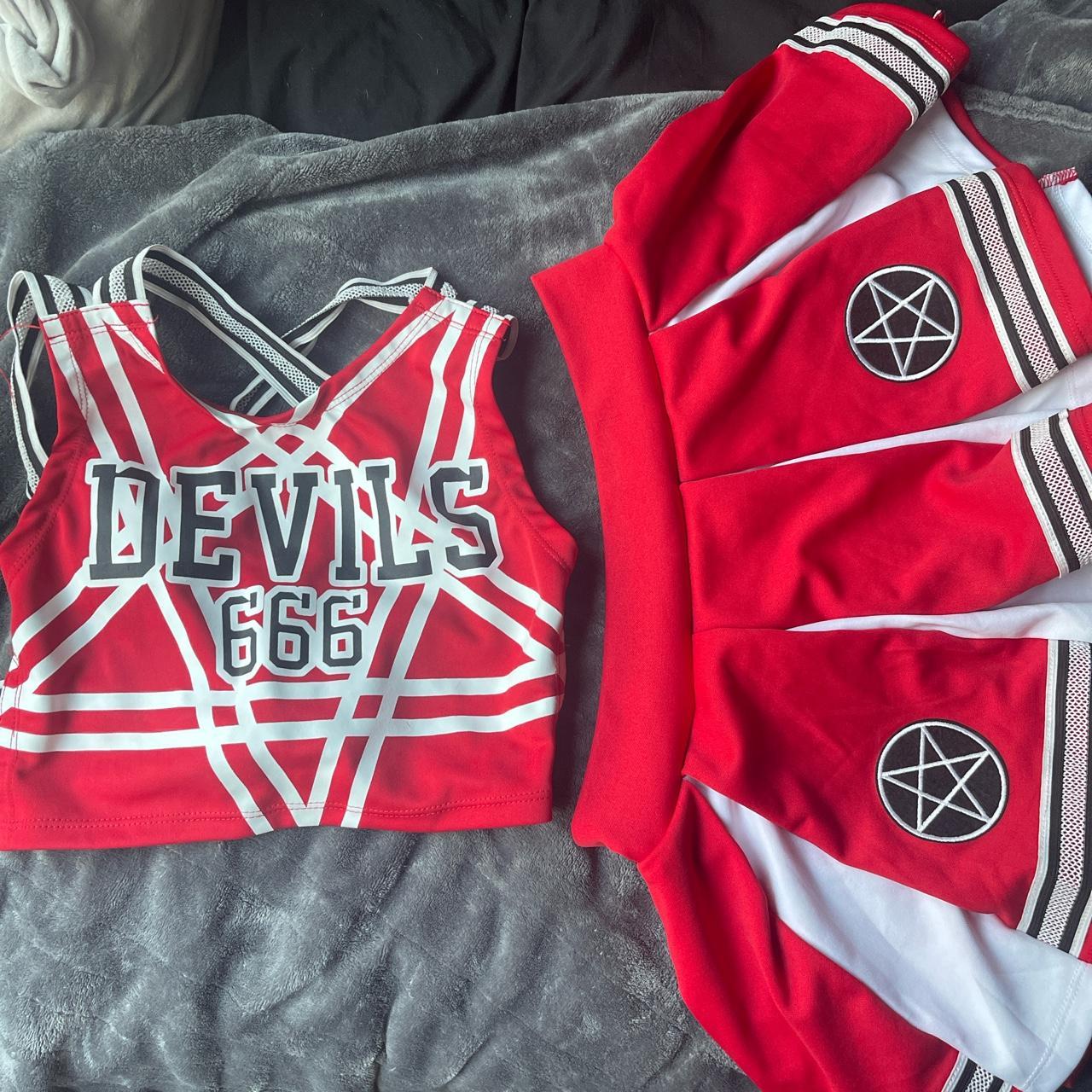 Dolls Kill Devils 666 Cheerleader Costume Size Depop