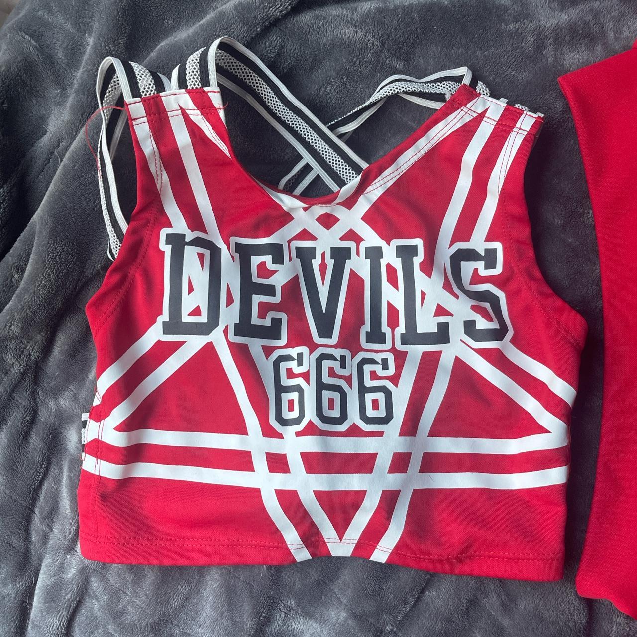 Dolls Kill Devils 666 cheerleader costume size... - Depop