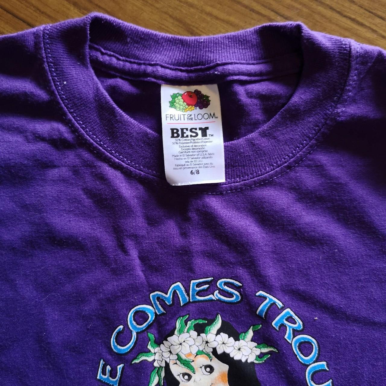 Fruit of the loom purple best sale t shirt