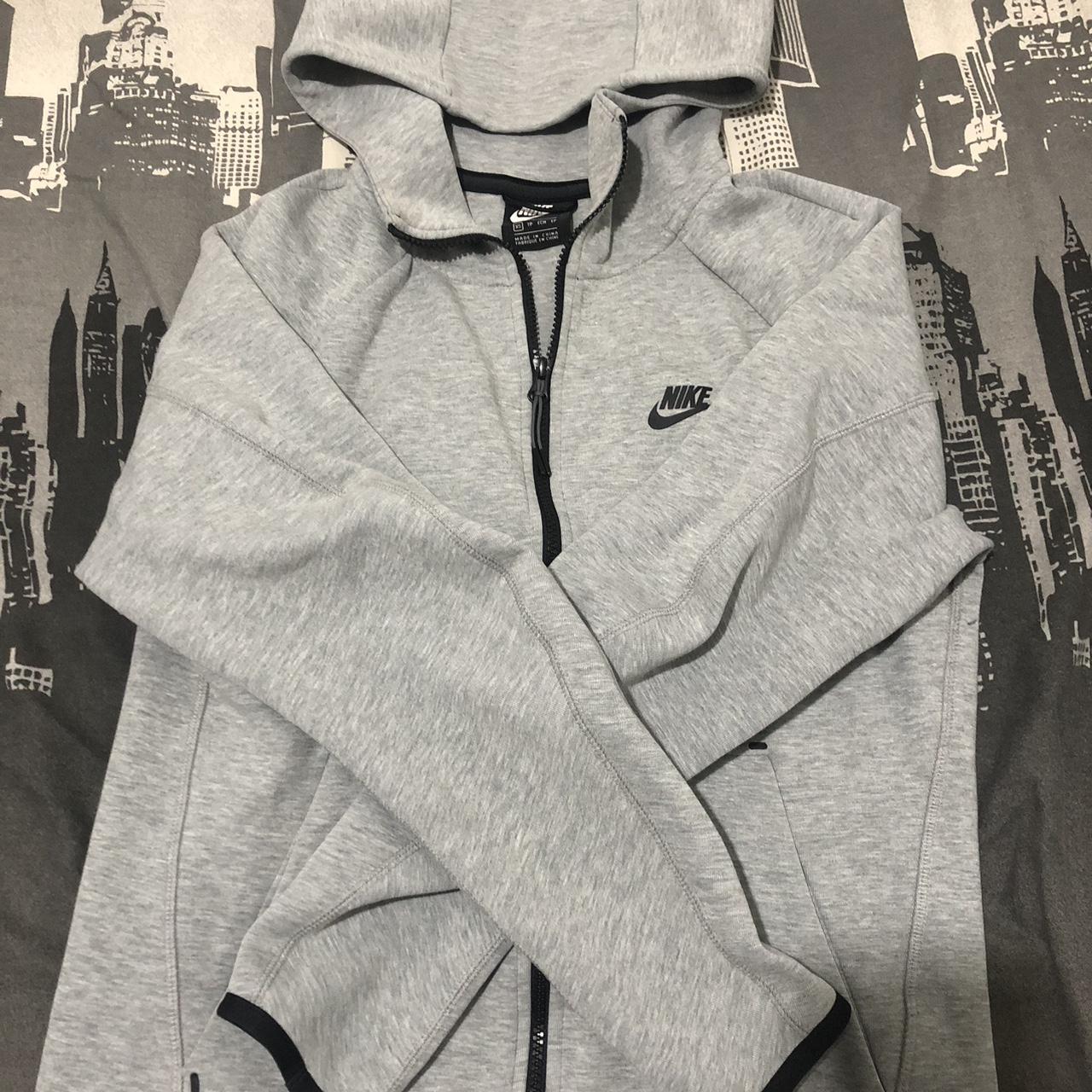 Used grey nike tech hoodie(Old season) Size XS Send... - Depop
