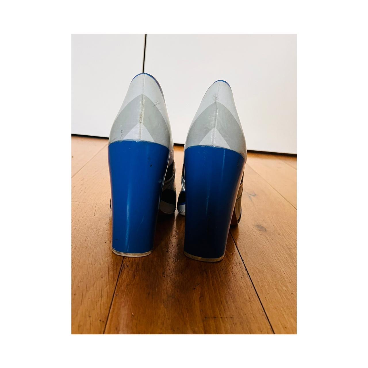 aldo blue heels