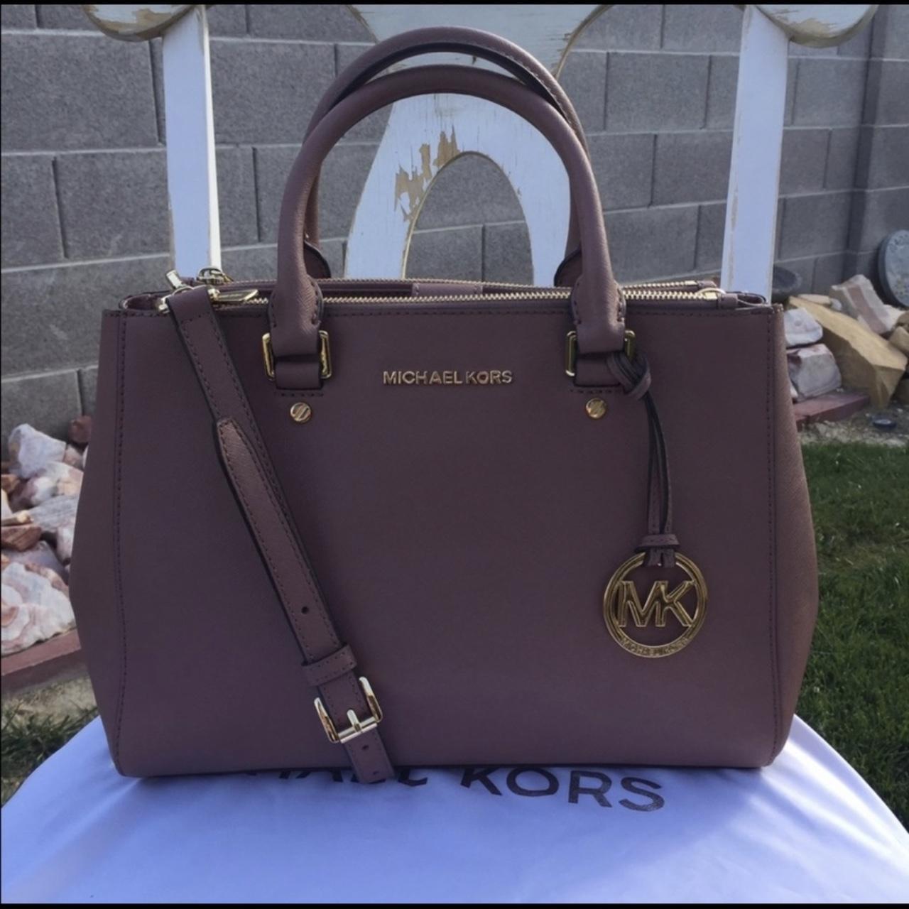 RARE Michael Kors Sutton Dusty Rose Medium size Depop