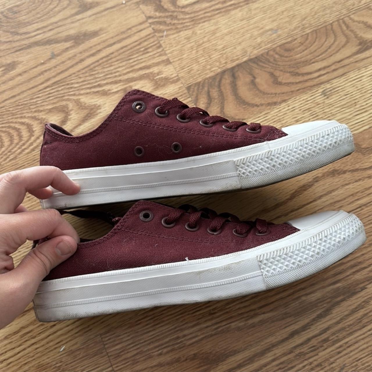 Maroon Converse (With Lunarlon) - Chuck Taylor... - Depop