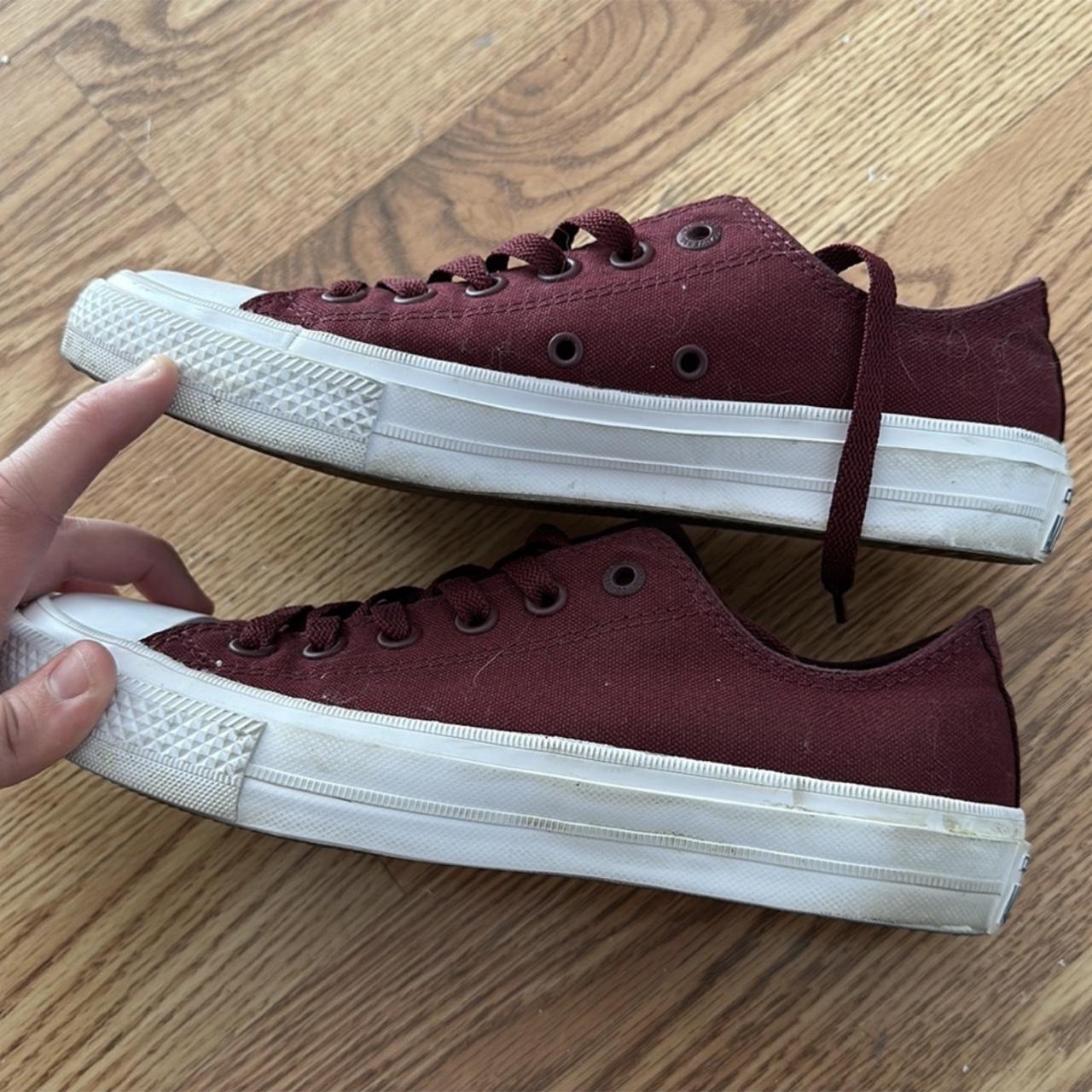 Maroon Converse (With Lunarlon) - Chuck Taylor... - Depop