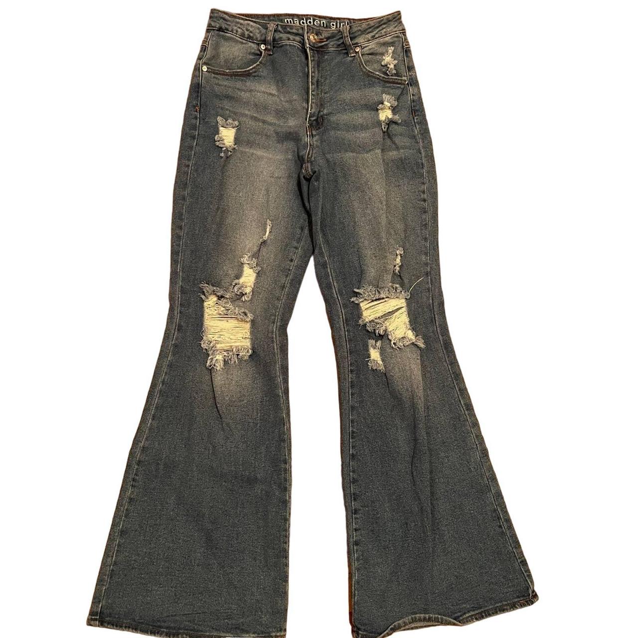 In great Madden Girl flare jeans Y2K women’s size 28... Depop