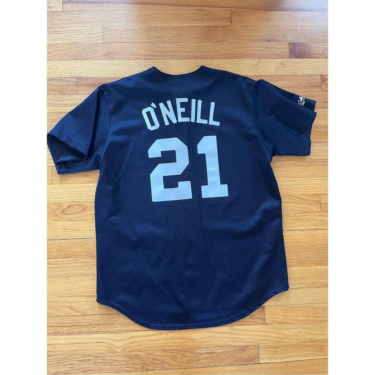 Paul Oneill Pinstripe Yankees Jersey Majestic