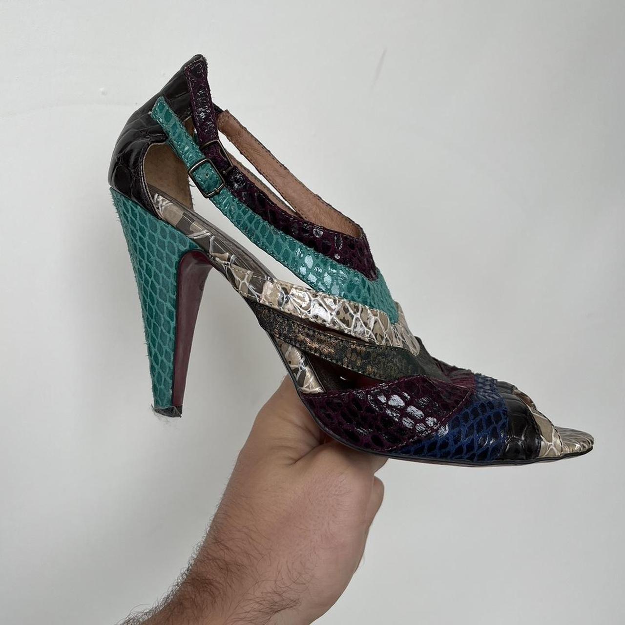Vintage Buffalo London snakeskin stilettos Size