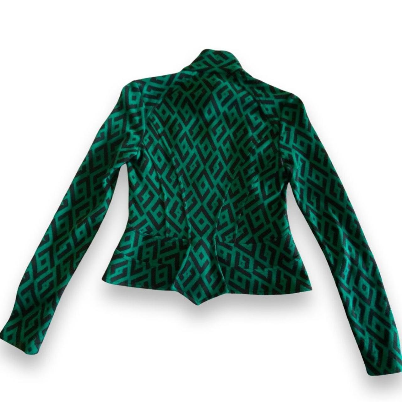 Diane von Furstenberg Women's Green and Black Jacket (3)