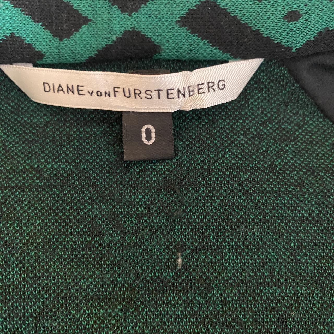 Diane von Furstenberg Women's Green and Black Jacket (4)