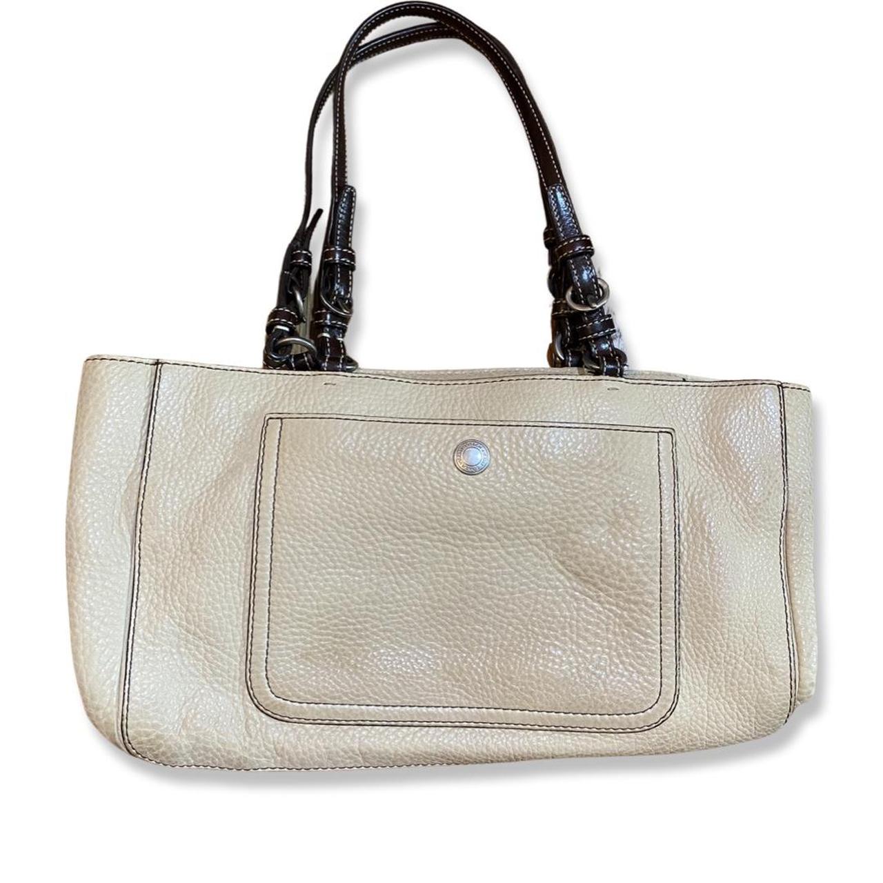 Coach pebble leather online tote