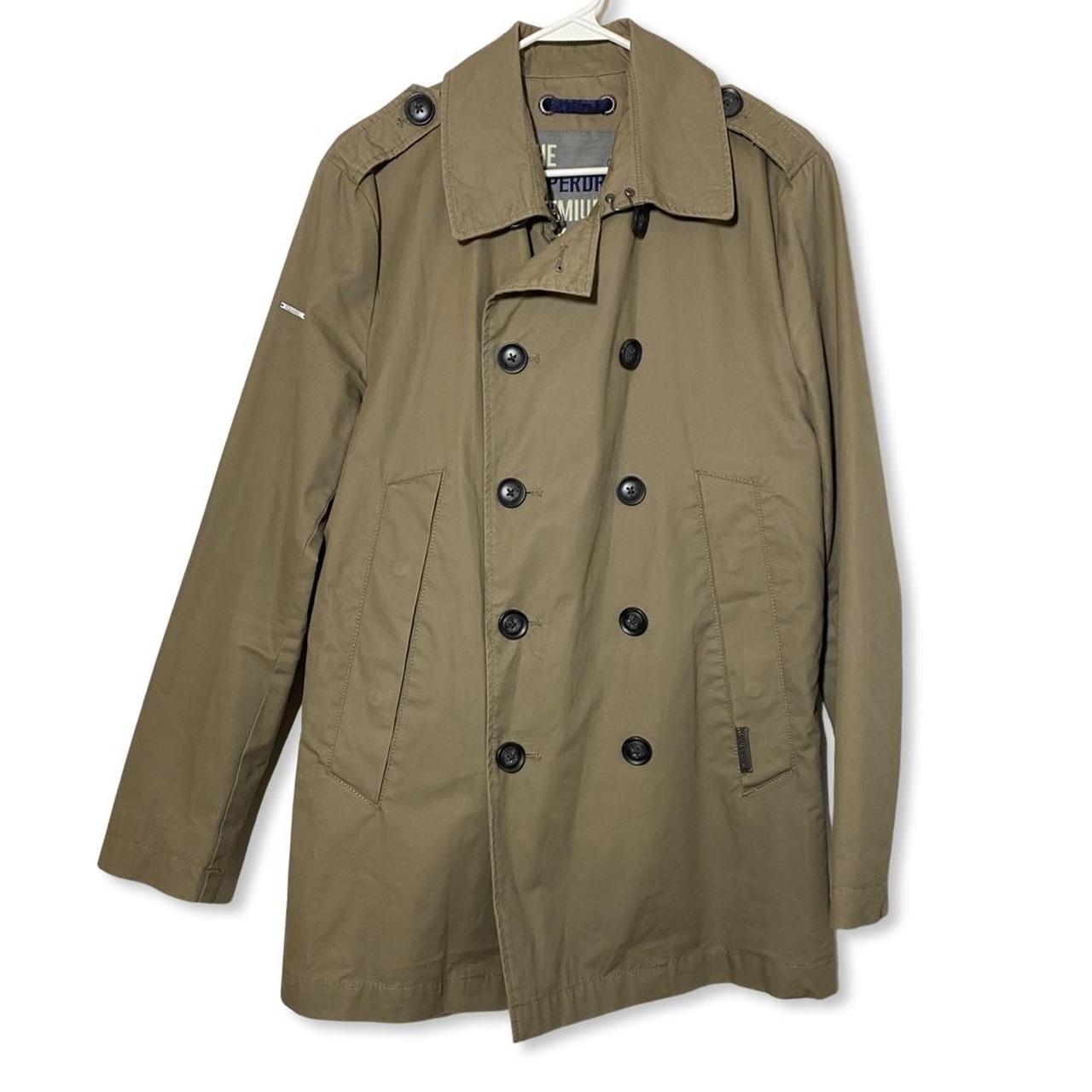 Superdry Premium Jacket Co No 3 Trench Coat Tan... - Depop