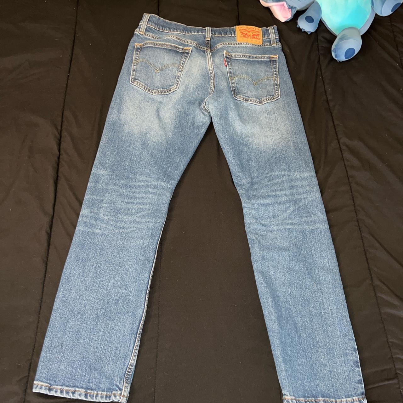 Levi s 513 33x30 Washed Blue Jeans levis y2k Depop