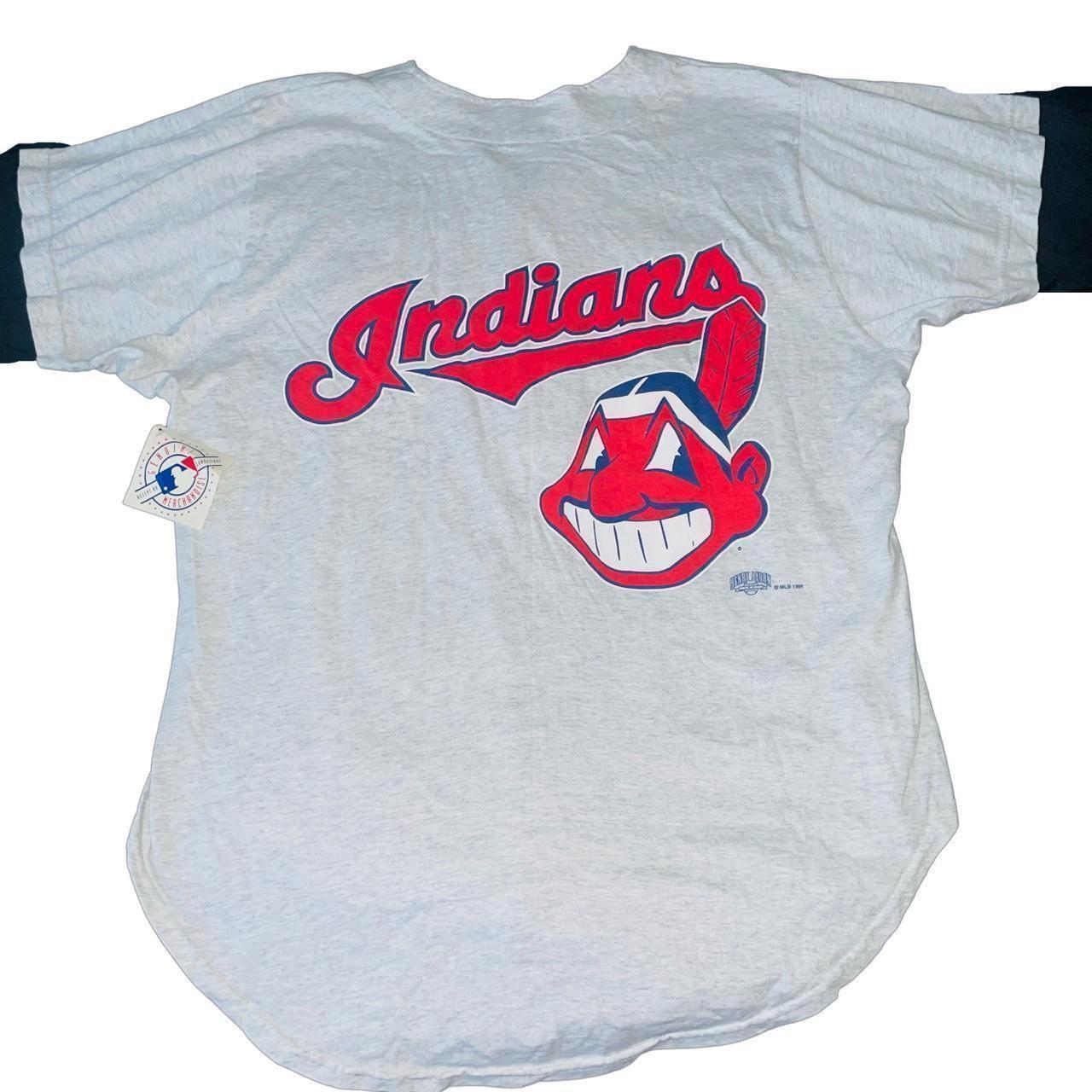 Vintage Cleveland Indians Shirt Mens L Deadstock MLB India