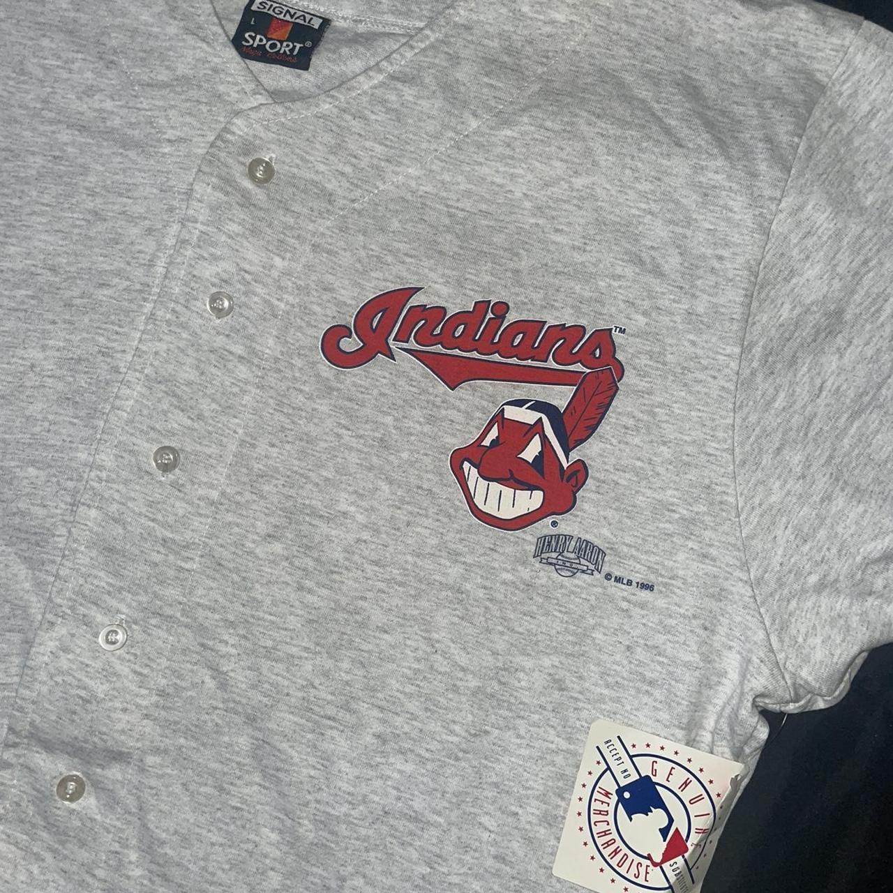 Vintage Cleveland Indians Shirt Mens L Deadstock MLB India