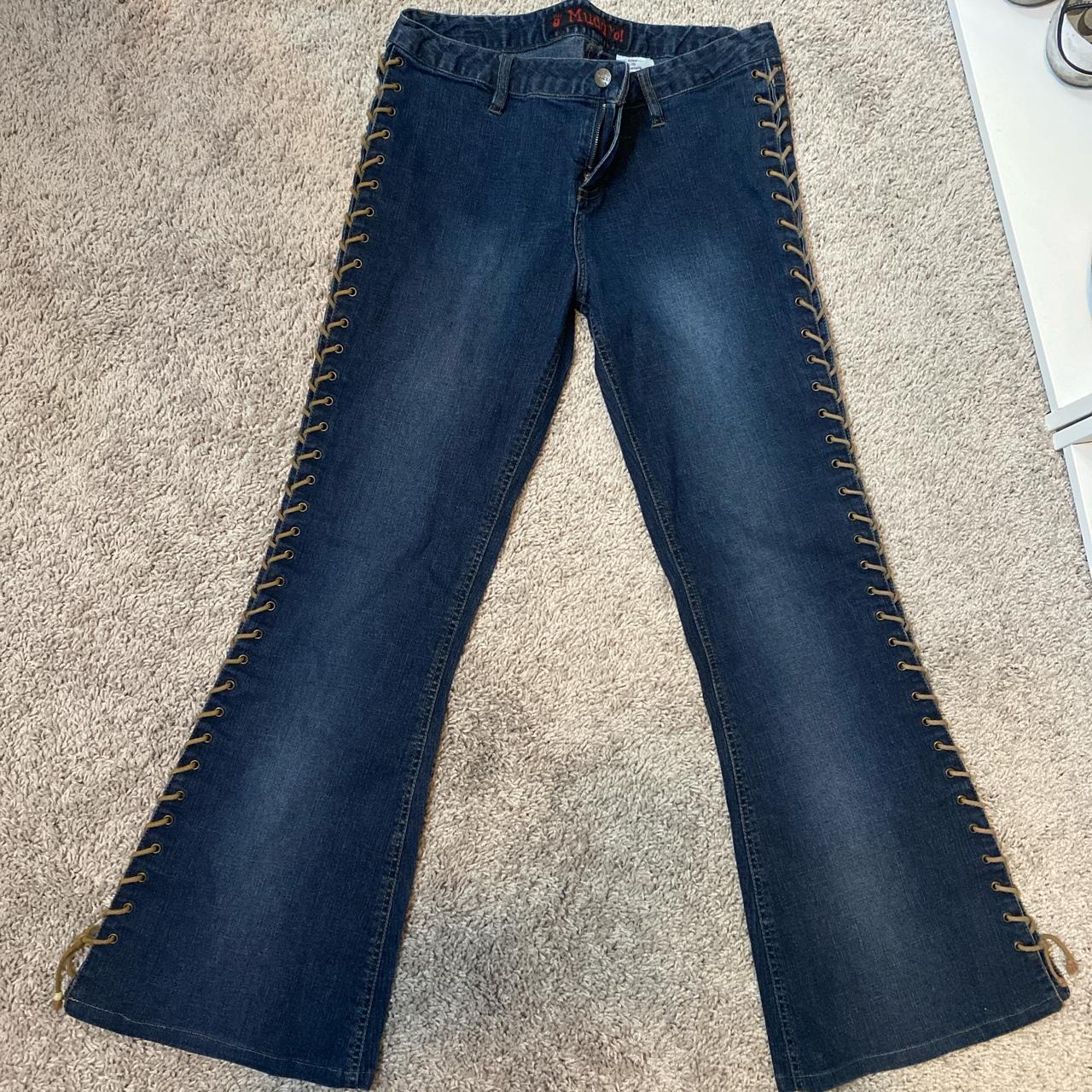 Mudd Lace Up Jeans. Size 13 - Depop