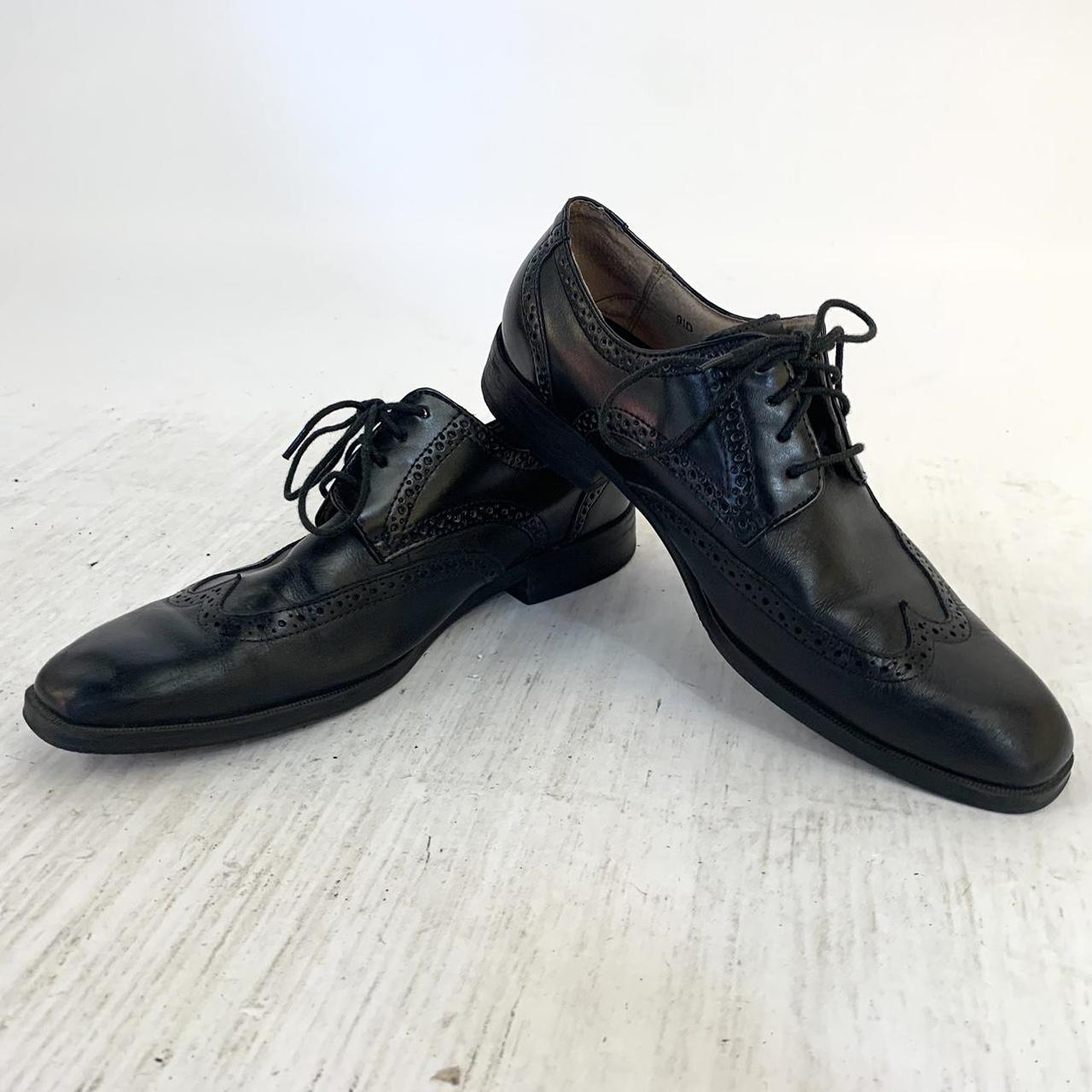 Joseph Abboud Men's Black Brogues | Depop