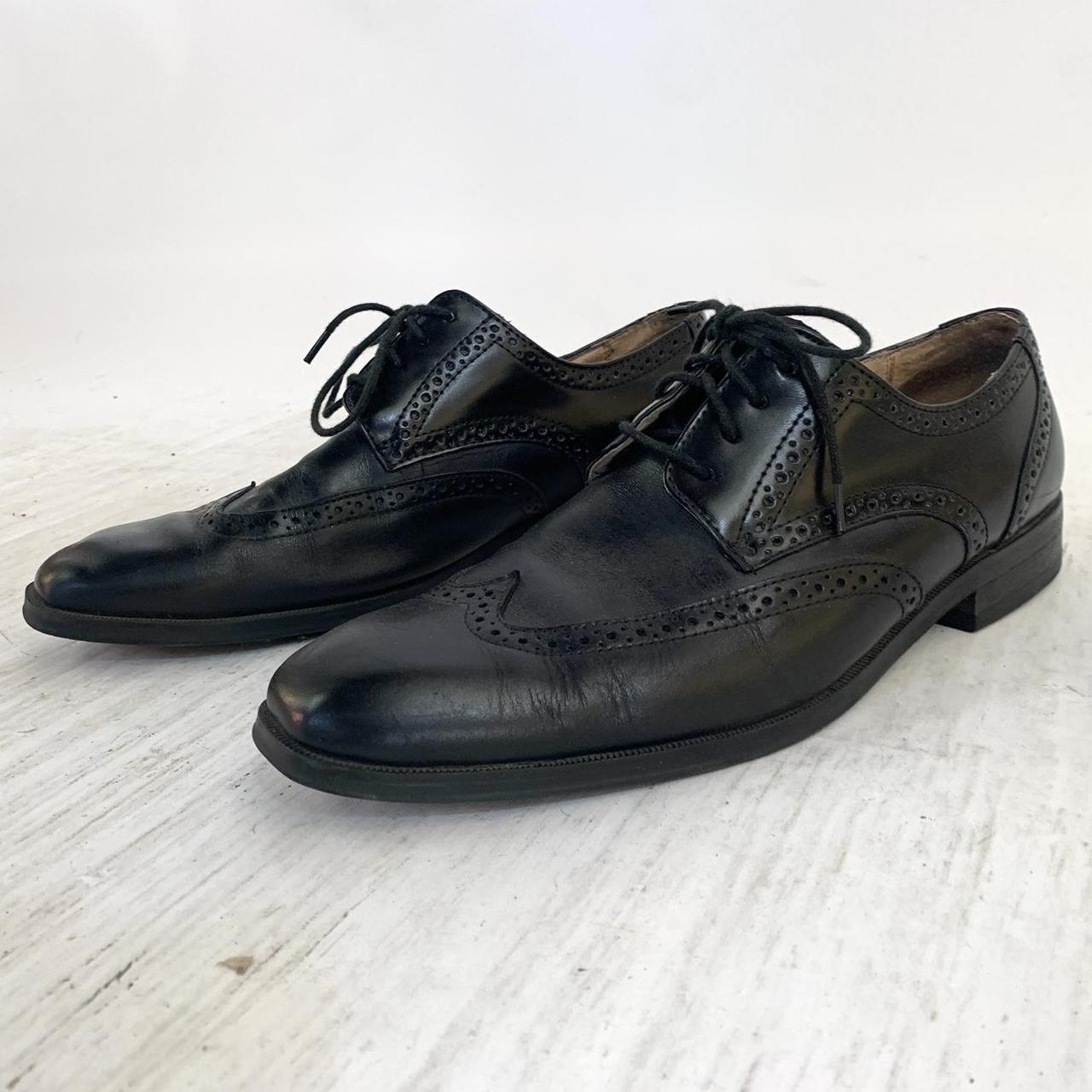 Joseph Abboud Men's Black Brogues | Depop