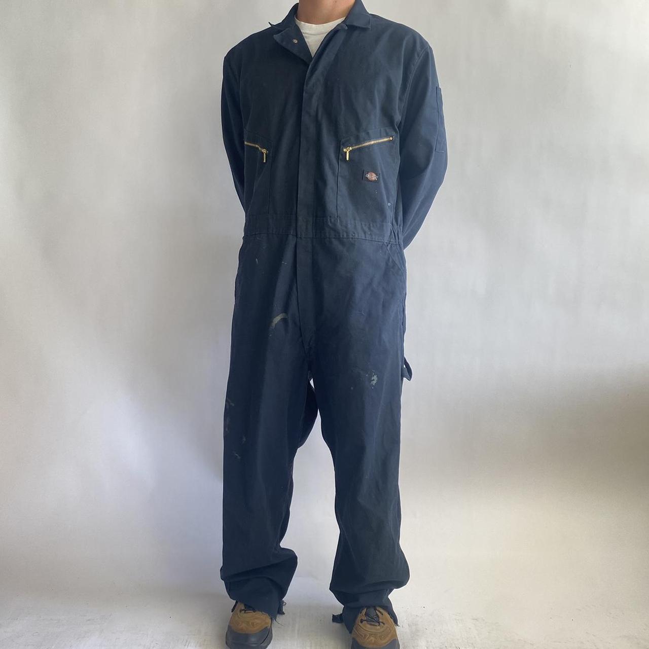 Dickies Men's Navy Jumpsuit | Depop