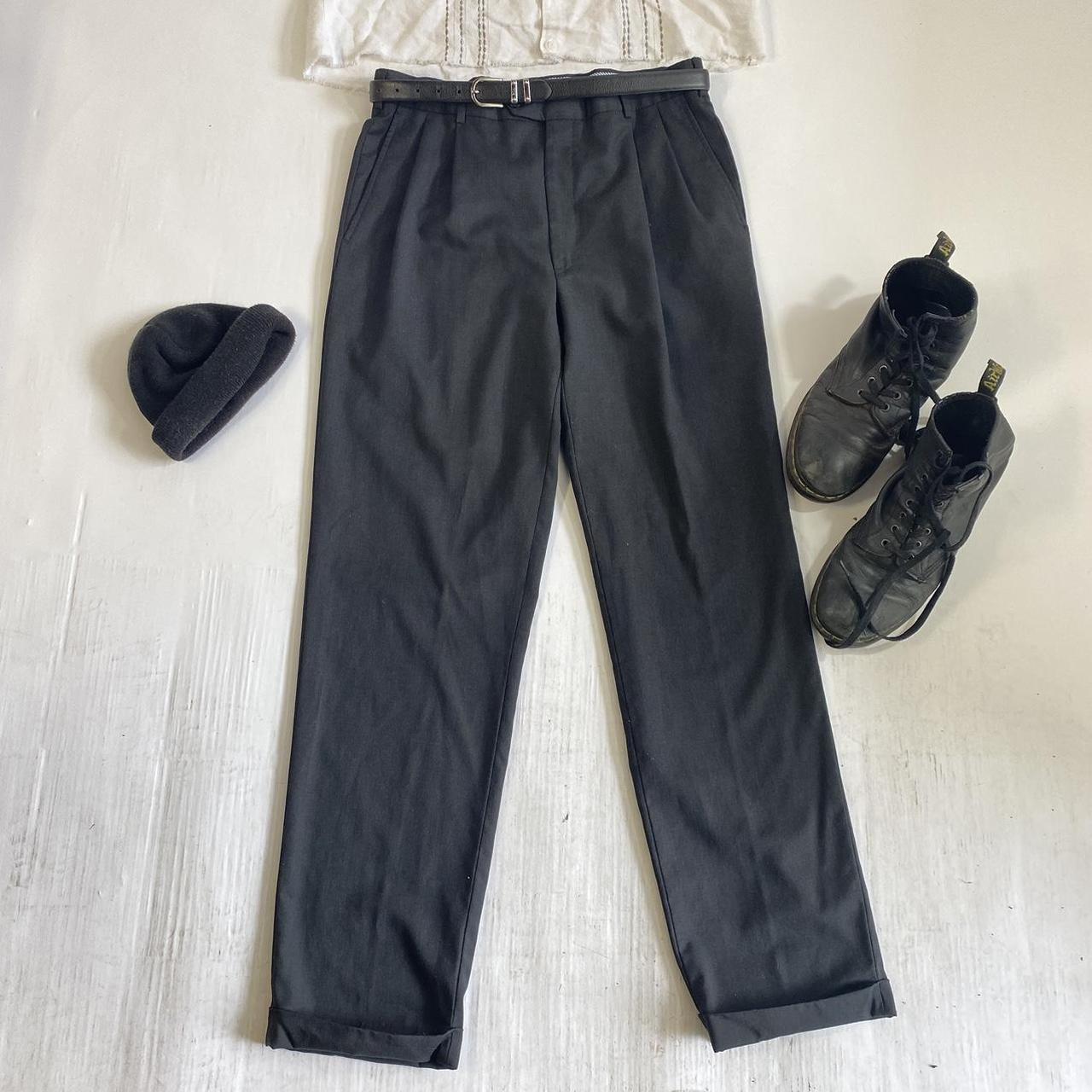 Costco Men's Black Trousers Depop