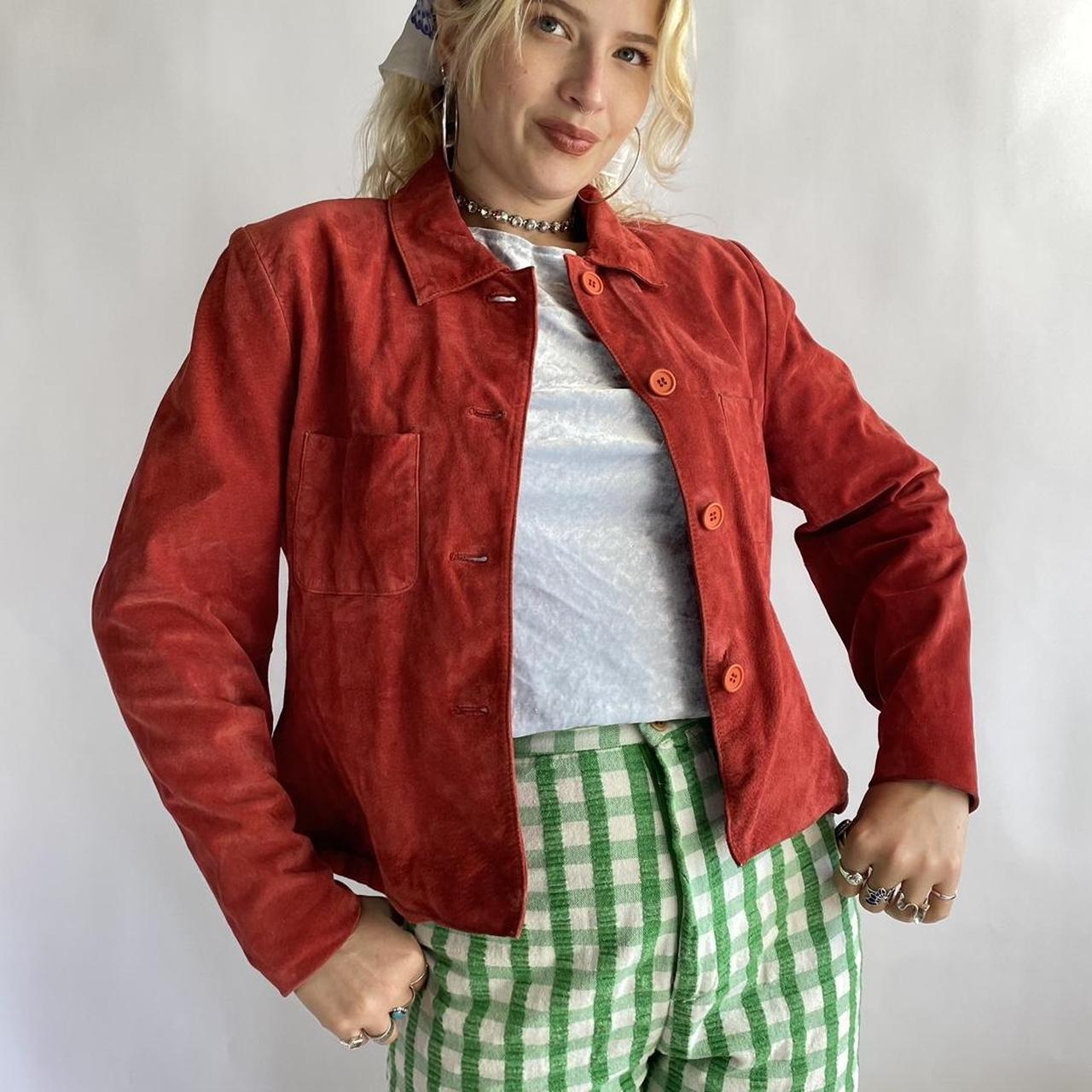 COS Women's Red and Orange Jacket Depop