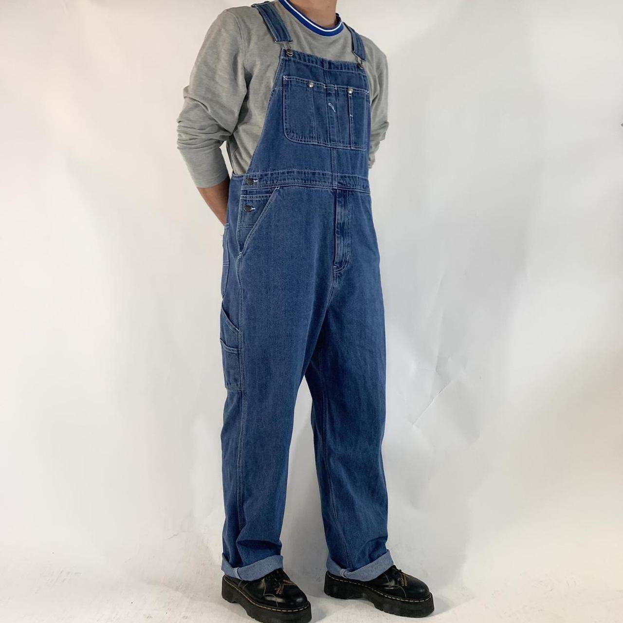 Men's Blue Dungarees-overalls | Depop