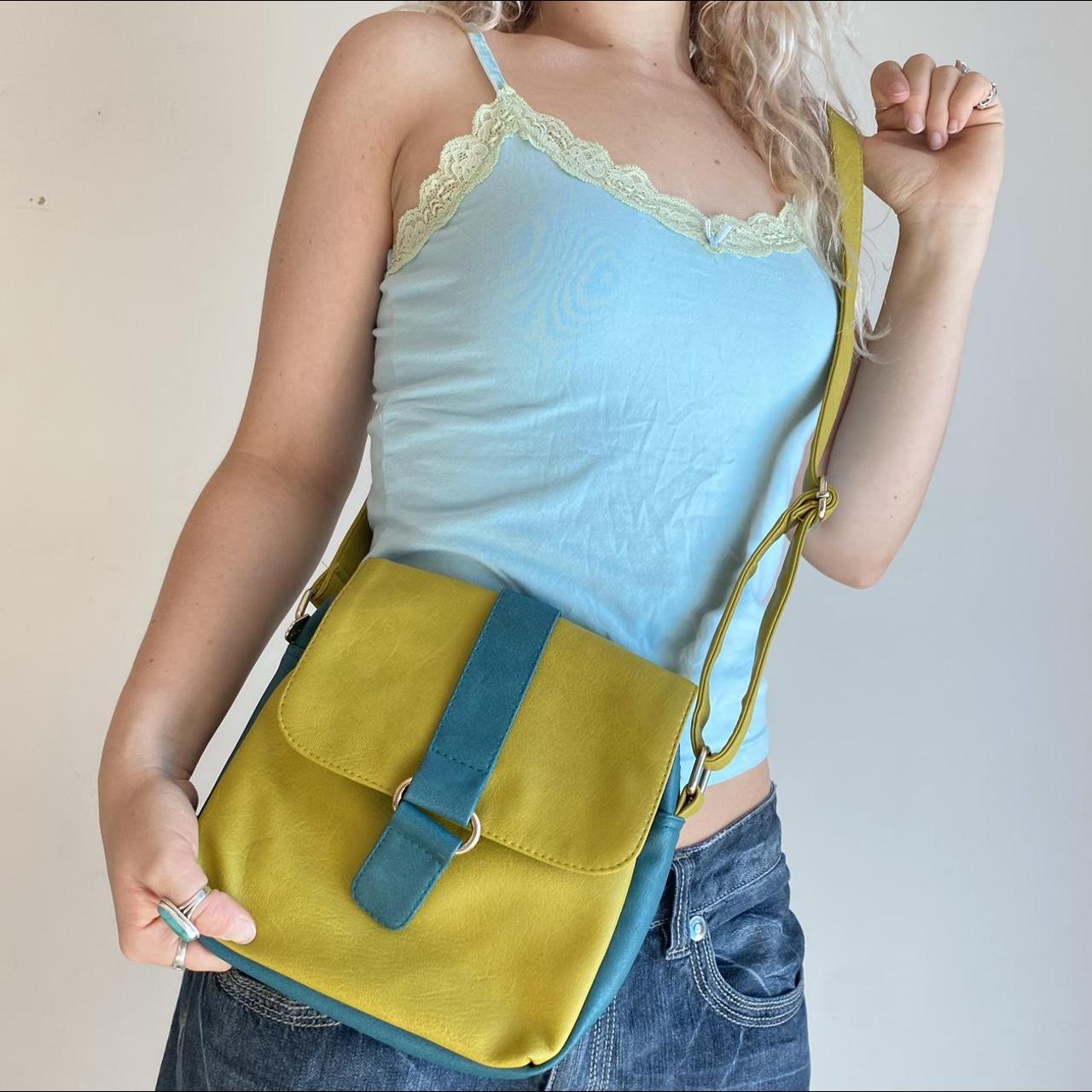 Woven Jacquard - Yellow and Blue - Purse – TrippyStore